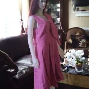 A two-piece dress and matching jacket Emma James